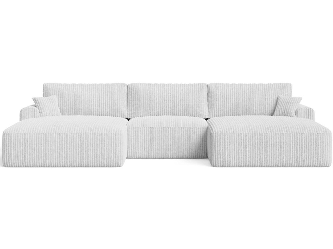 Graingold Ecksofa Grau 371x145 cm