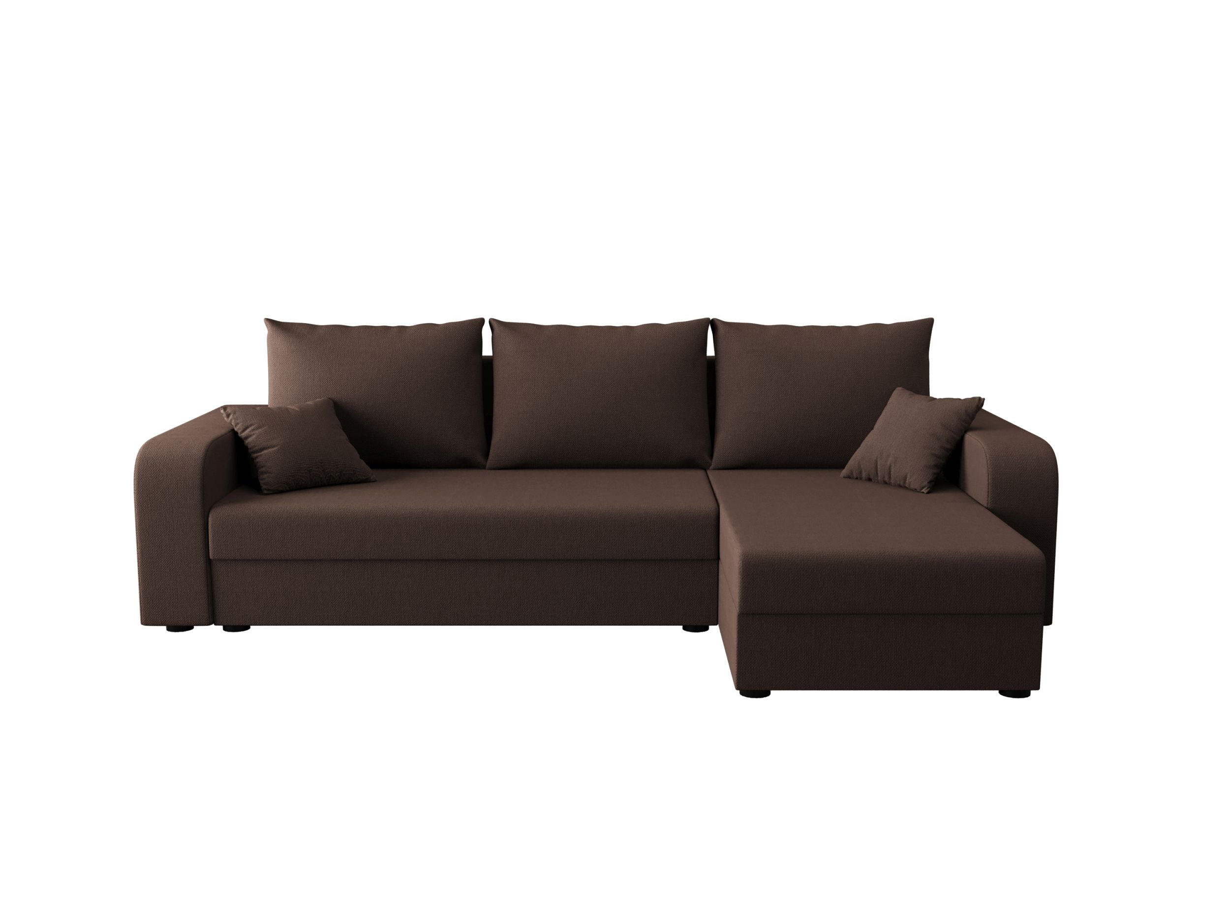 ECKSOFA HEWLET L BIS Cosmic 800 Rechts mit Schlaffunktion - Braun, Textil (240/140cm) - Bedante