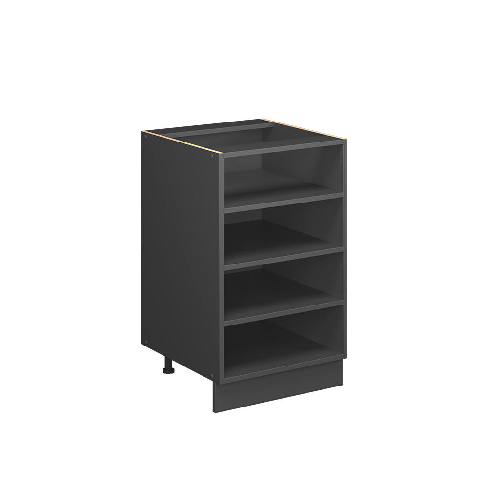 KÜCHENREGAL Fame-Line, Anthrazit, 50 cm ohne Arbeitsplatte - Anthrazit, Holzwerkstoff (50/82/51.6cm) - Vicco