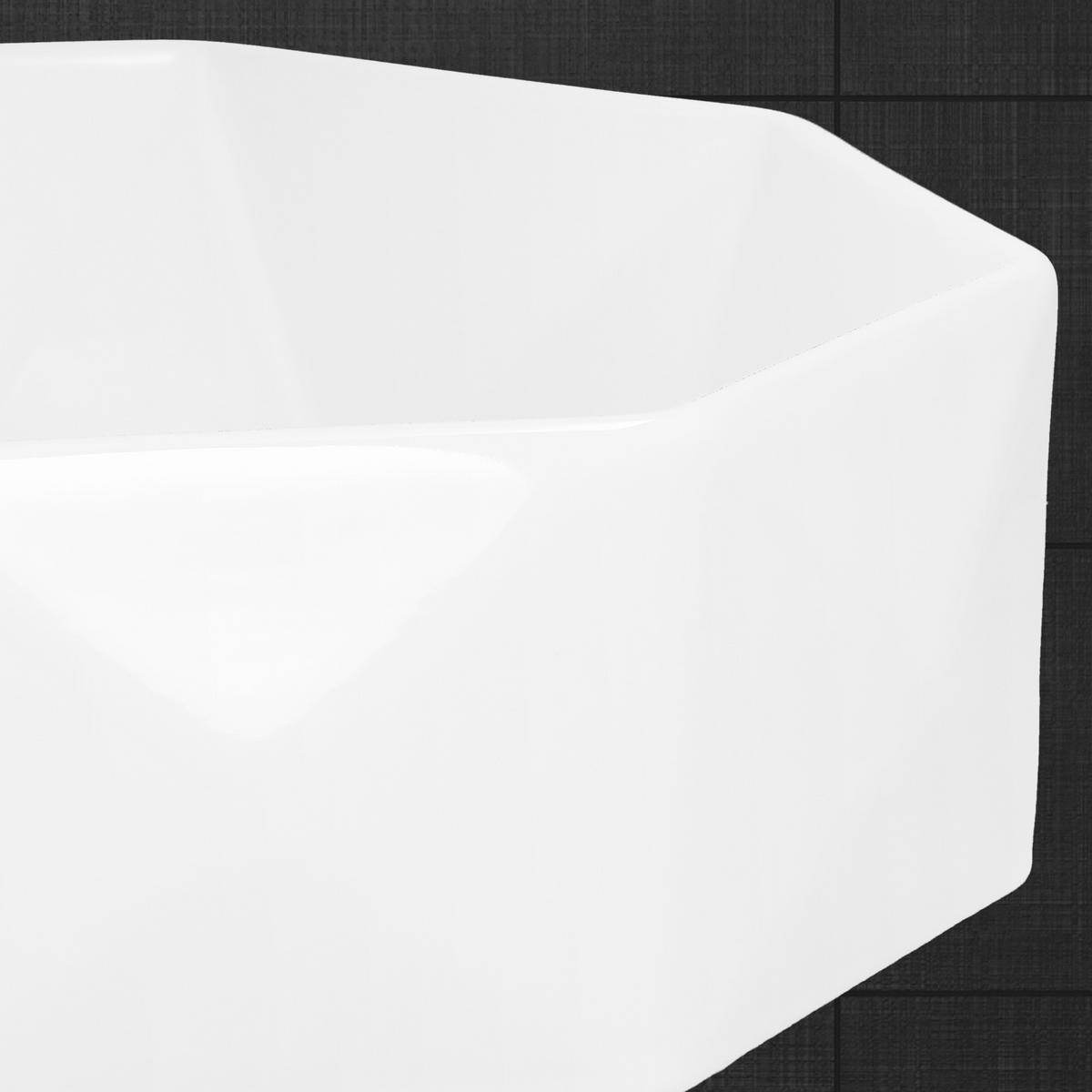 WASCHBECKEN - Weiß, Keramik (42/13.5/42cm) - ML-DESIGN