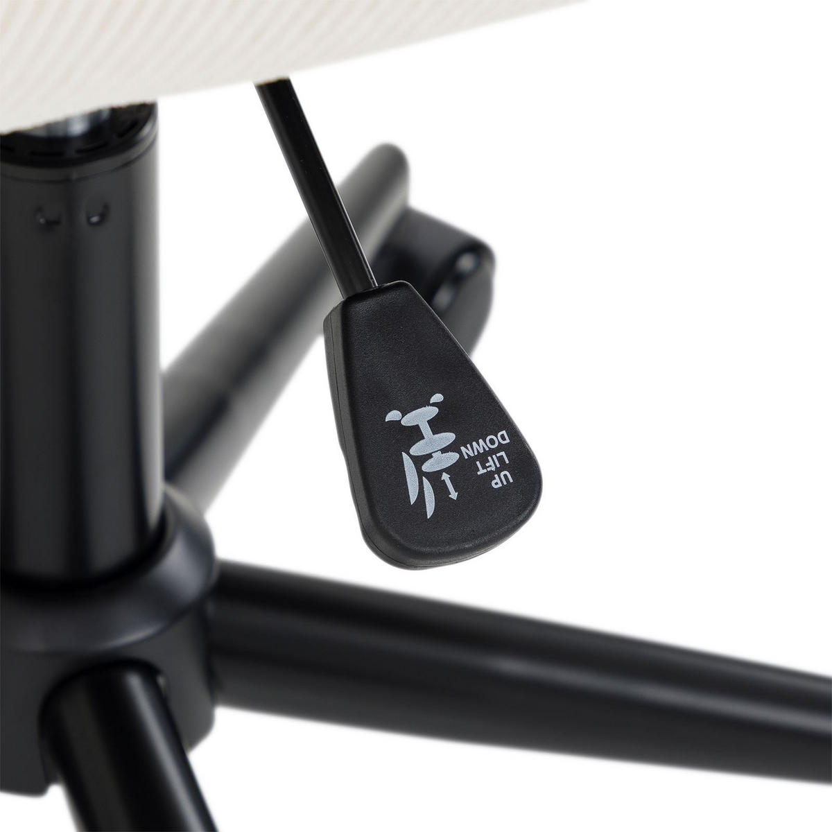 DREHSTUHL VASILO cremeweiß - Creme, Textil (54/80/61cm) - IDIMEX