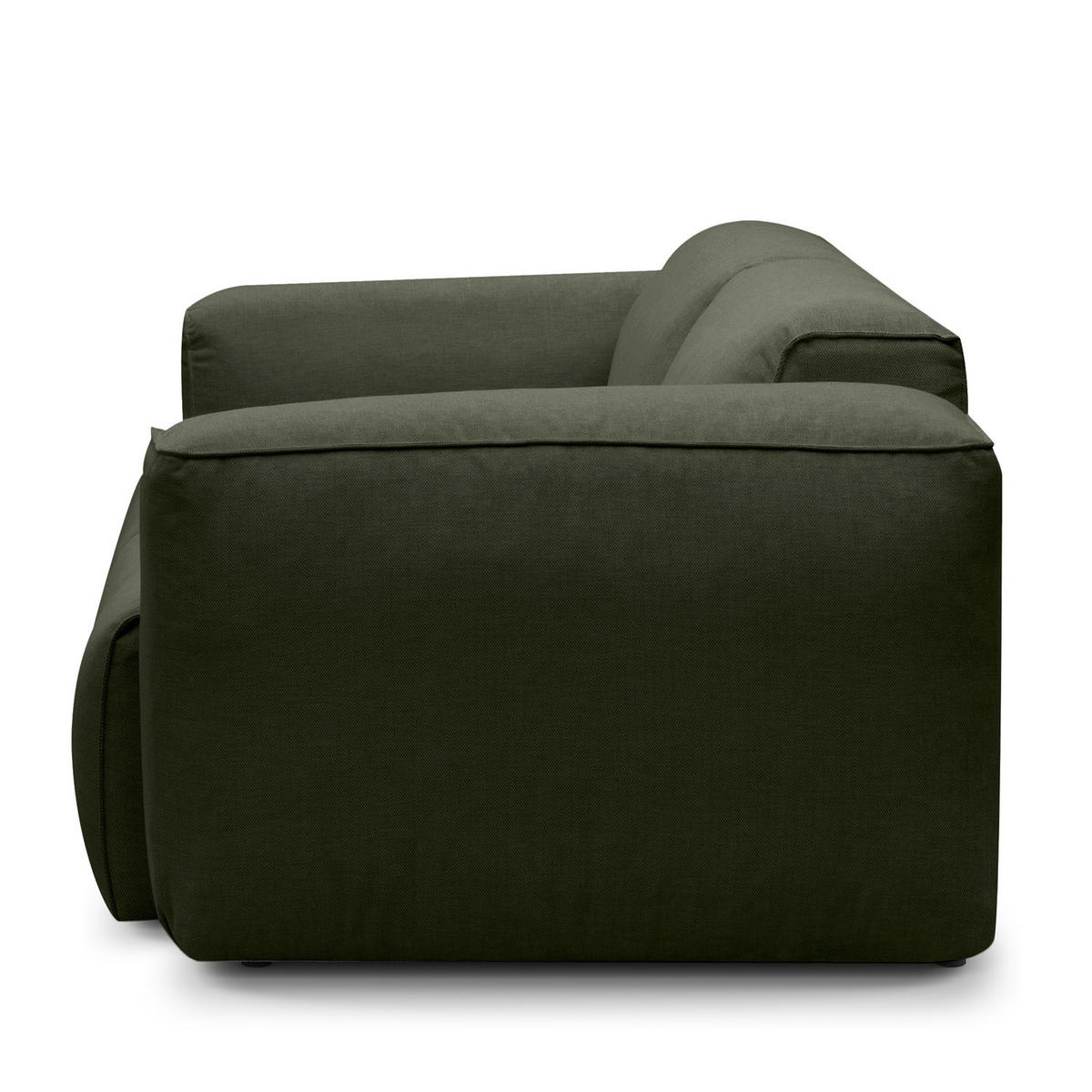 2-SITZER SOFA - Schwarz/Grau, Kunststoff/Textil (220/71/102cm) - home24