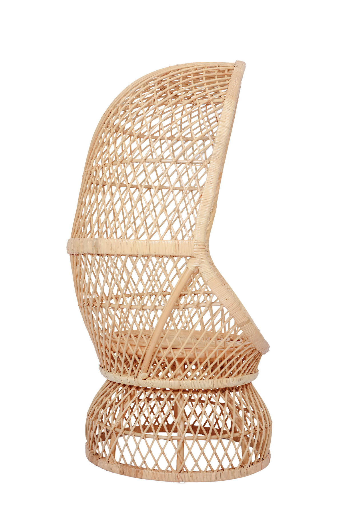 SESSEL Rattan Beige - Braun, Holz (89/152/82cm) - Nordlys