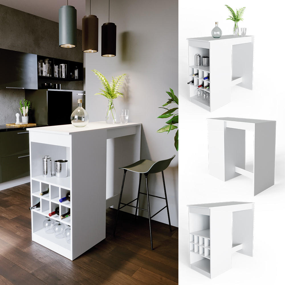 BARTISCH Ross Weiß 115 x 50 cm - Weiß, Holzwerkstoff (115/104.6/50cm) - Vicco