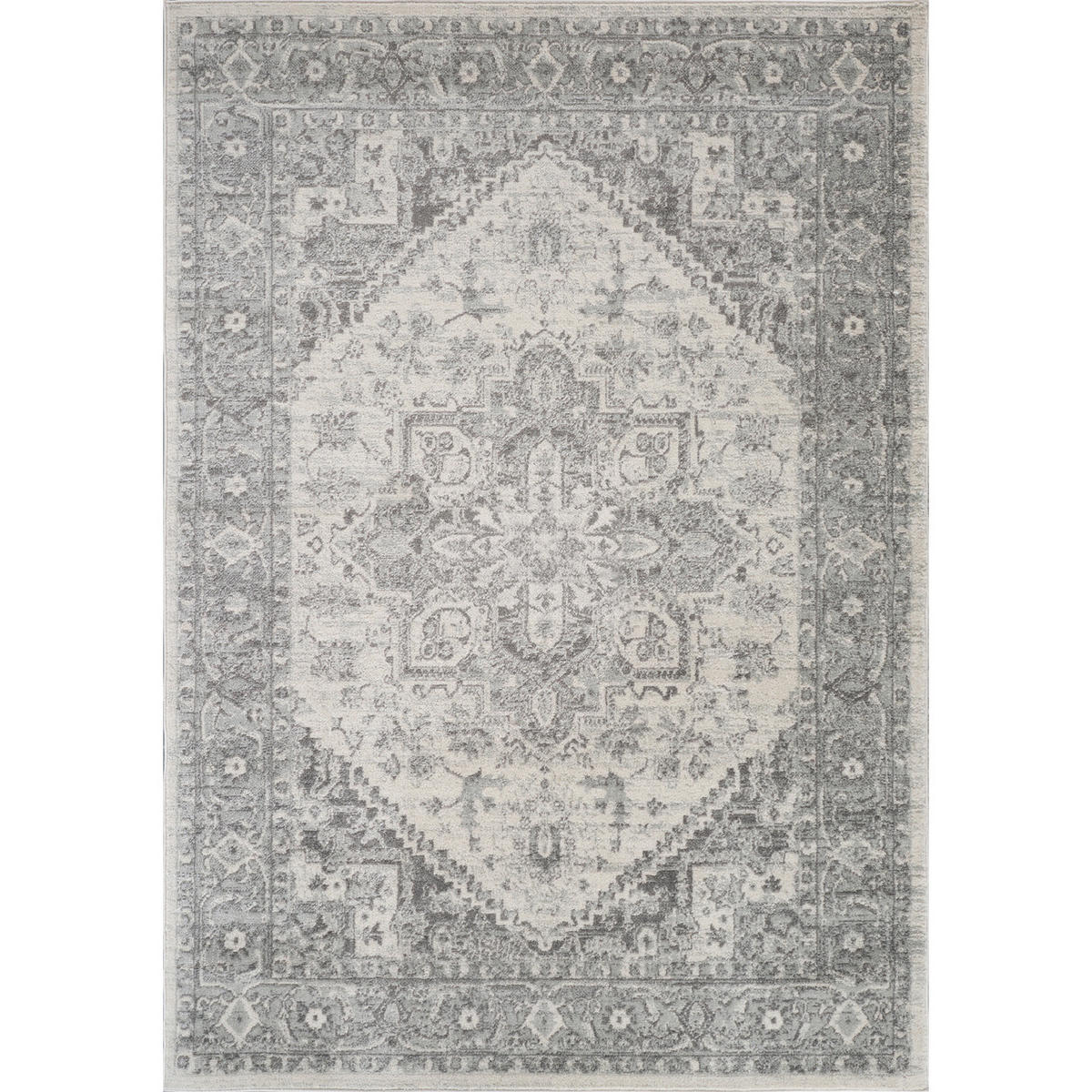 VINTAGE-TEPPICH 160/220 cm Grau - Grau, Naturmaterialien/Textil (160/220cm) - LIVABLISS