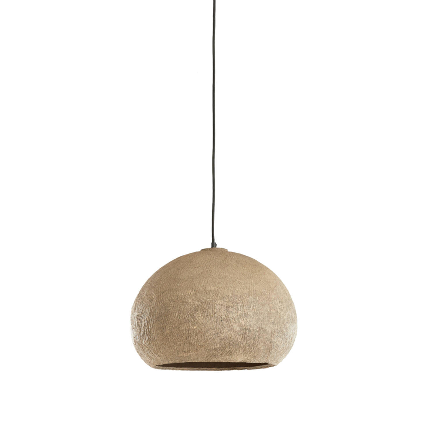 HÄNGELAMPE - Grau - 41/41/28 cm - Grau, Papier (41/41/28cm) - Light & Living