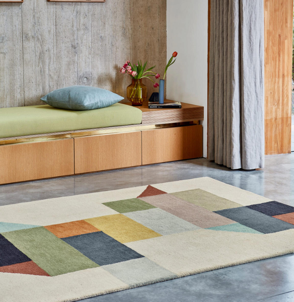 TEPPICH modern handgetuftet PALETTE Mehrfarbig 160 x 230 cm - Multicolor, Naturmaterialien (160/230cm) - Novatrend