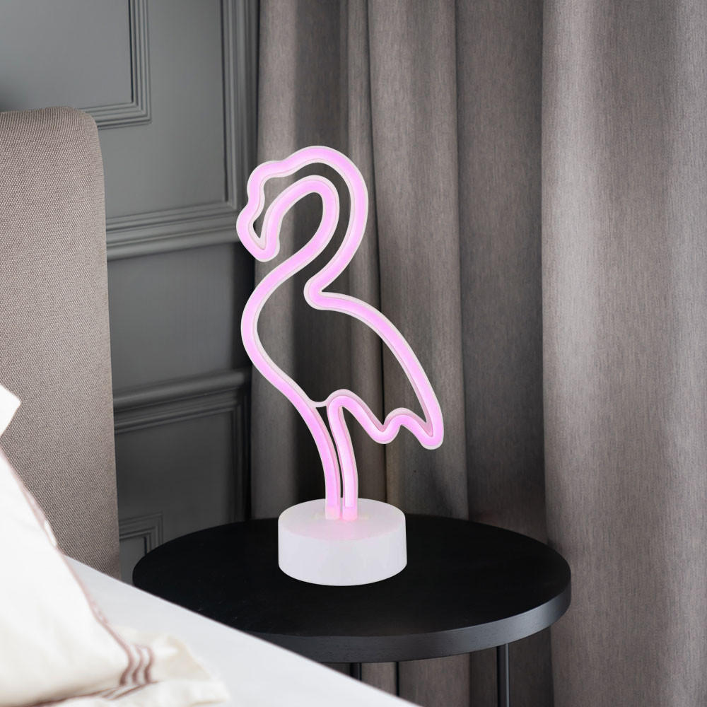 Thumbnail - Globo Lighting Led, Weiß, Kunststoff, 10x33x14.5 cm, Lampen & Leuchten, LED Beleuchtung, LED-Tischleuchten