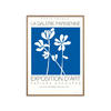 POSTER mit Rahmen Wild Apple - Fleurs de Matisse II - Blau/Eichefarben, Holz/Papier (30/40cm) - Poster&Frame