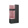 GARDEROBEN-SET Orion XXIV - Graphitfarben/Rosa, Holzwerkstoff/Kunststoff (82/186/46cm) - MIRJAN24
