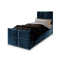 POSTEL BOXSPRING ARIEL 90x200 cm, s matrací a úložným prostorem, modrá - modrá, kompozitní dřevo/textil (90/200cm) - MASSENO