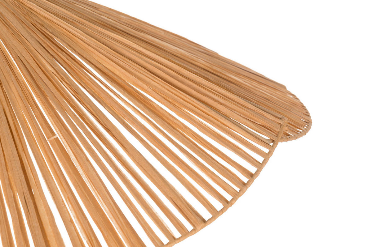 DECKENLEUCHTE Leija Ø 68 cm - Braun, Naturmaterialen (68/68/138cm)