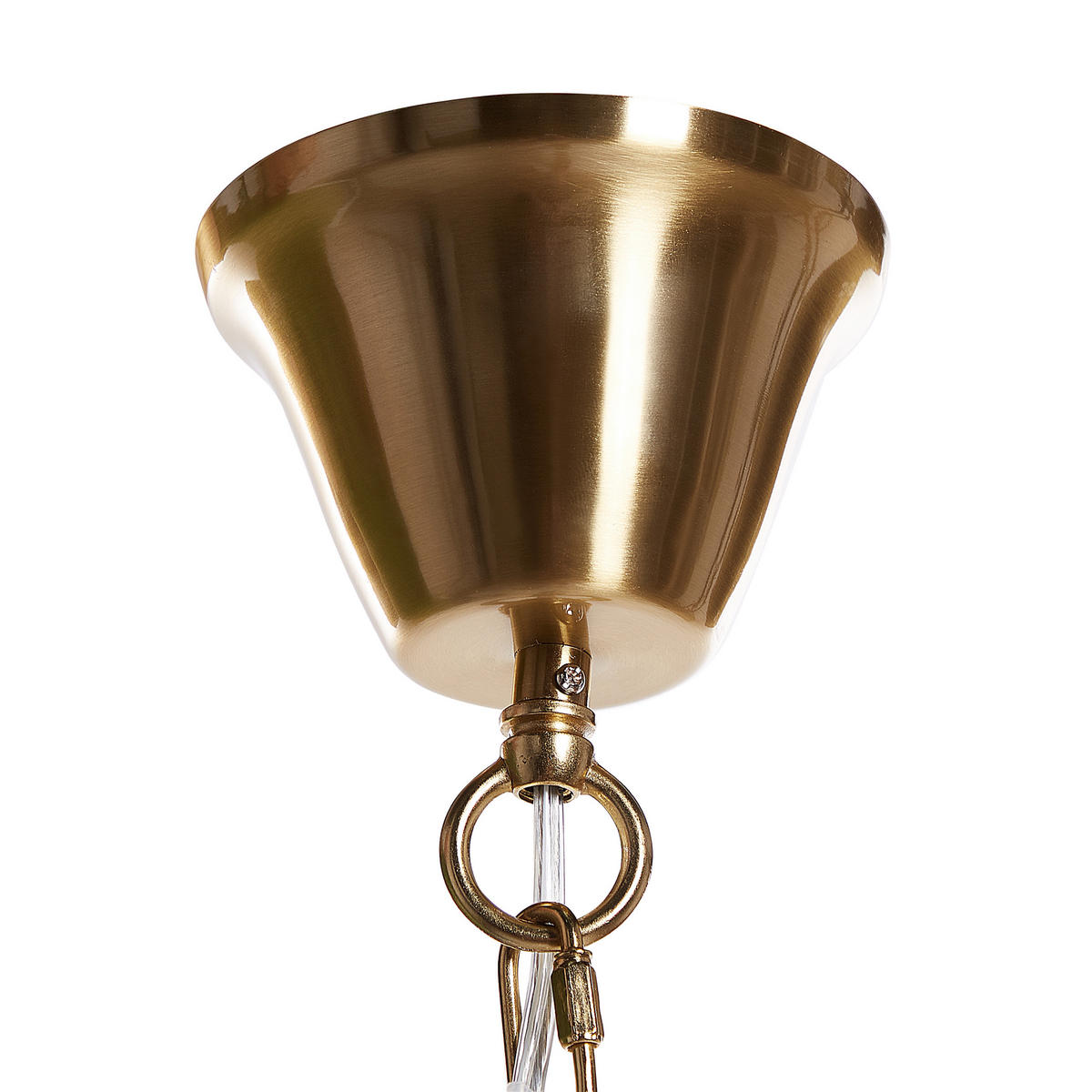 KRONLEUCHTER Bradano 65/65/127 cm - Messingfarben, Metall (65/65/127cm) - Beliani