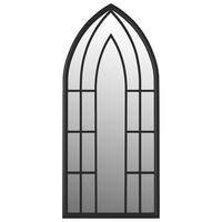 SPIEGEL Schwarz 70x30 cm Eisen für den Innenbereich - Schwarz, Metall (30/70/1cm) - furnicato