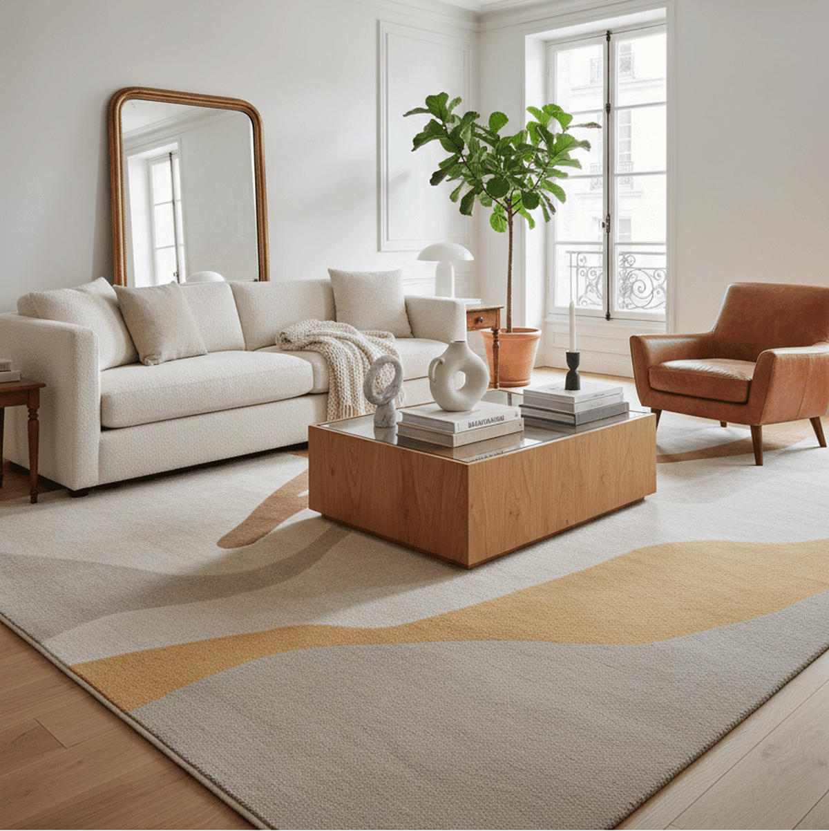 TEPPICH, Superweicher, grafischer mehrfarbig - Multicolor, Textil (160/230cm) - AFK Living