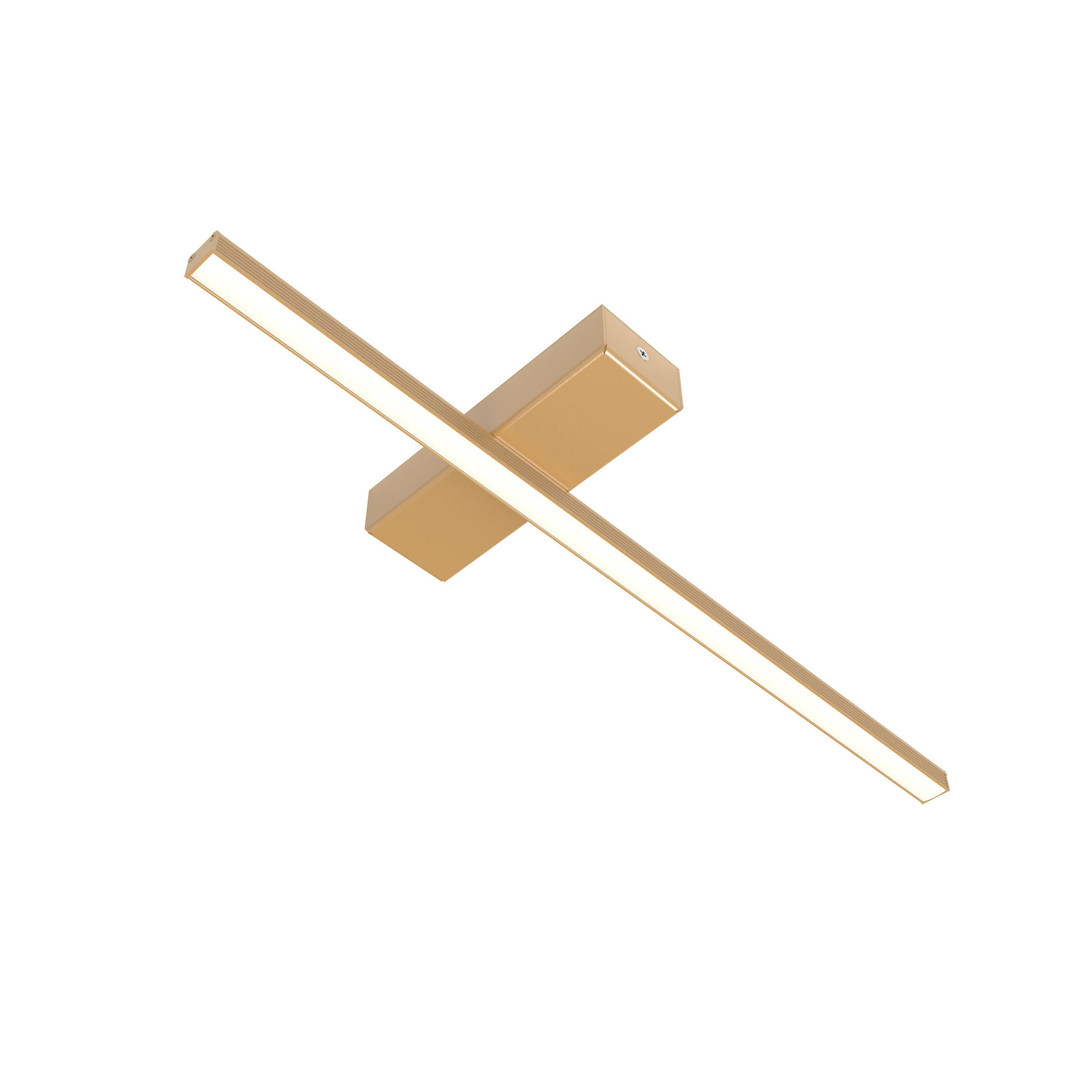 LED-DECKENLEUCHTE Splint L50 - Goldfarben, Metall (2/50/2cm) - Lumicom