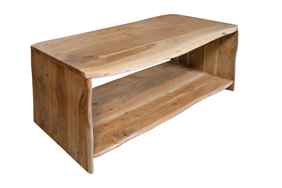 COUCHTISCH ADA - Beige/Naturfarben, Akazienholz/Holz (55/115/45cm) - SAM