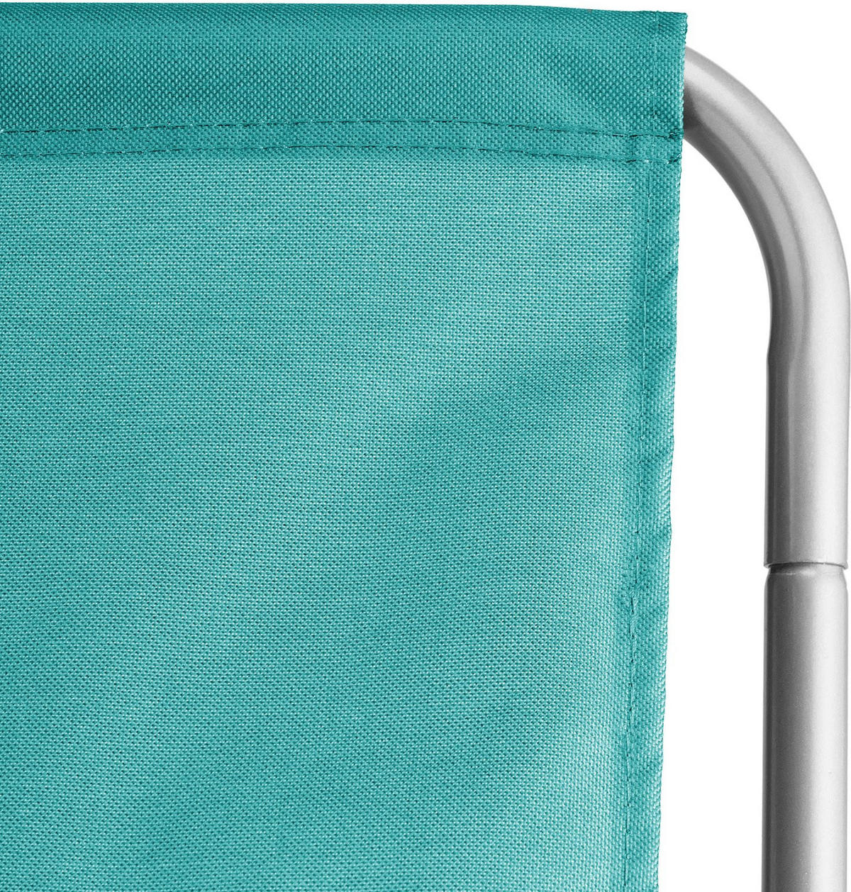 STRANDSESSEL bis 100 kg - Hellblau, Textil/Metall (51/60/97cm) - Outtec