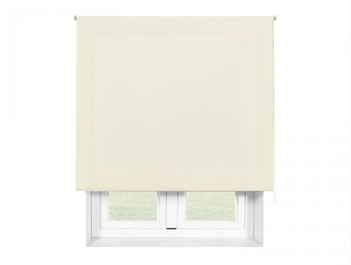 ROLLO Polyester Transluzent Beige 120x250 - Beige, Textil (120/250/1cm) - Purline