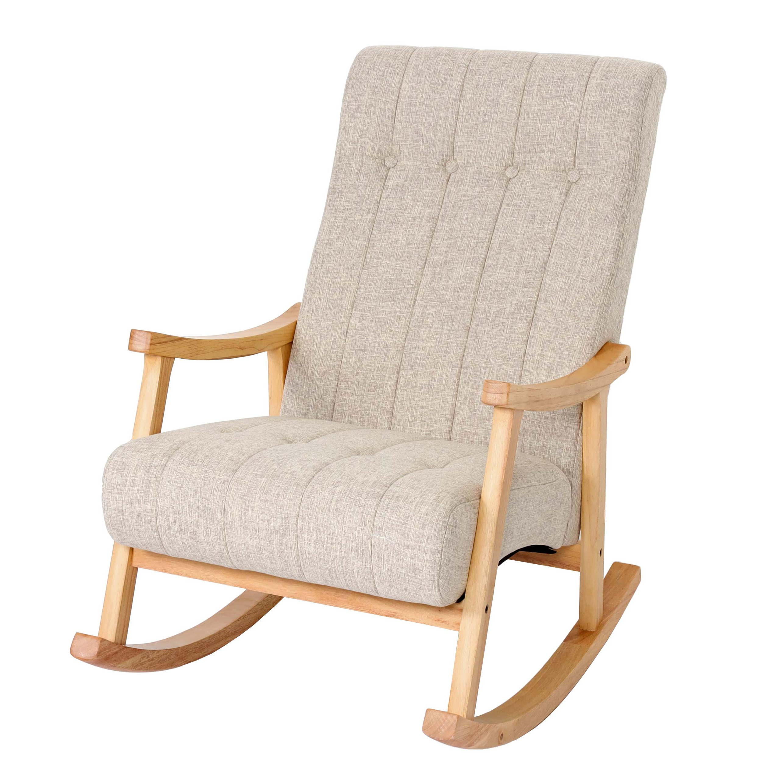 SCHAUKELSTUHL Cremeweiß - Weiß, Holz (62/97/82cm) - MCW