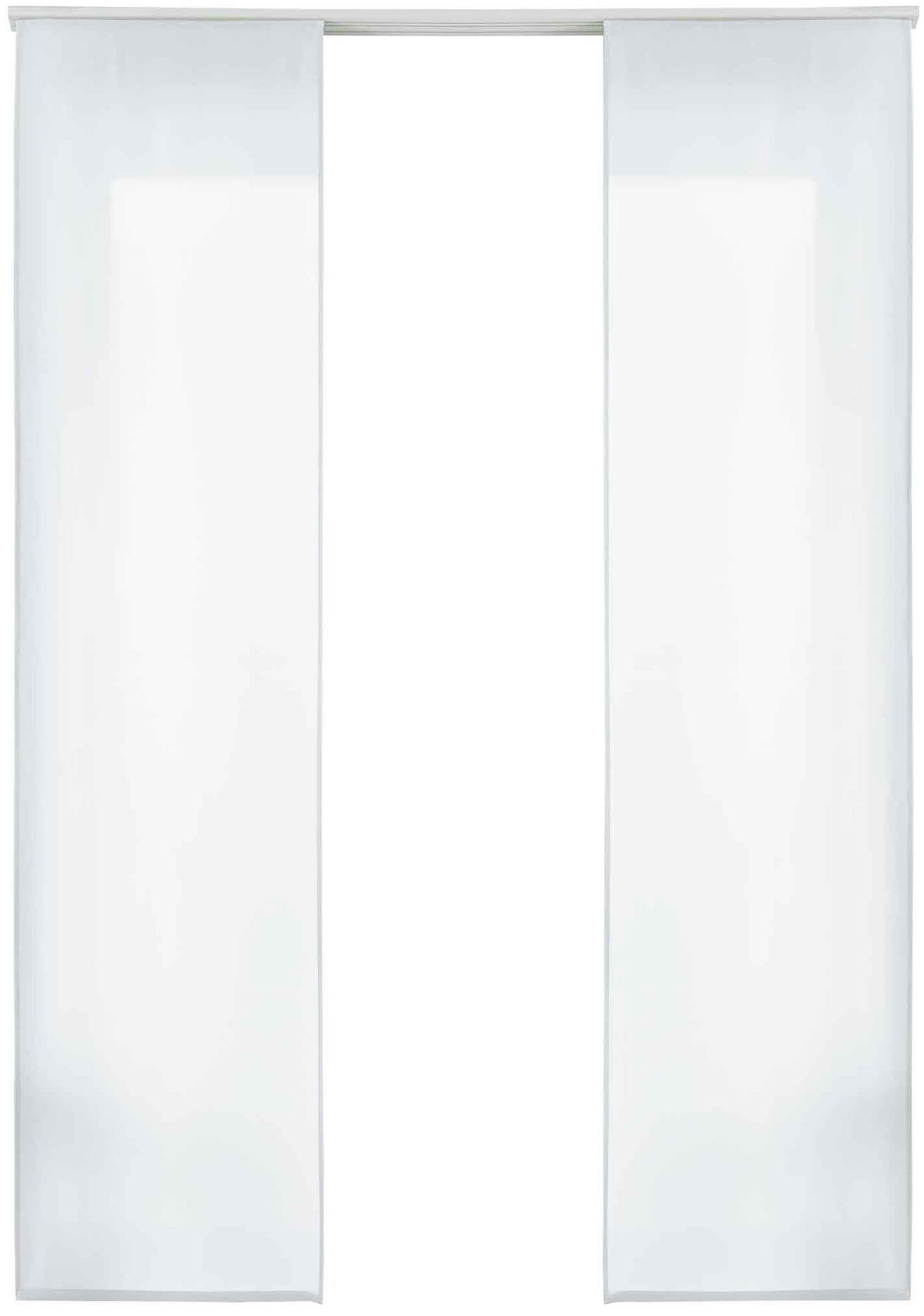VORHANG 2ER SET HxB 245x60 cm Weiß - Weiß, Textil (60/245cm) - Gardinenbox