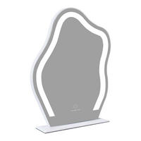 SCHMINKSPIEGEL mit Beleuchtung Wolkenform weiß 40/50 cm - Weiß, Metall (63/54/23cm) - VANITII