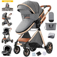 KINDERWAGENSET YV9-GRAU - Grau, Metall (80/60cm) - Kaket