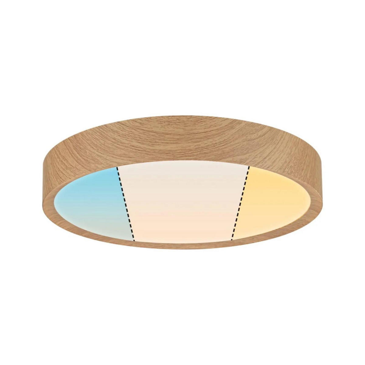 BADEZIMMER DECKENLEUCHTE - Hellbraun, Kunststoff (16.7/16.7/6.4cm) - Paulmann