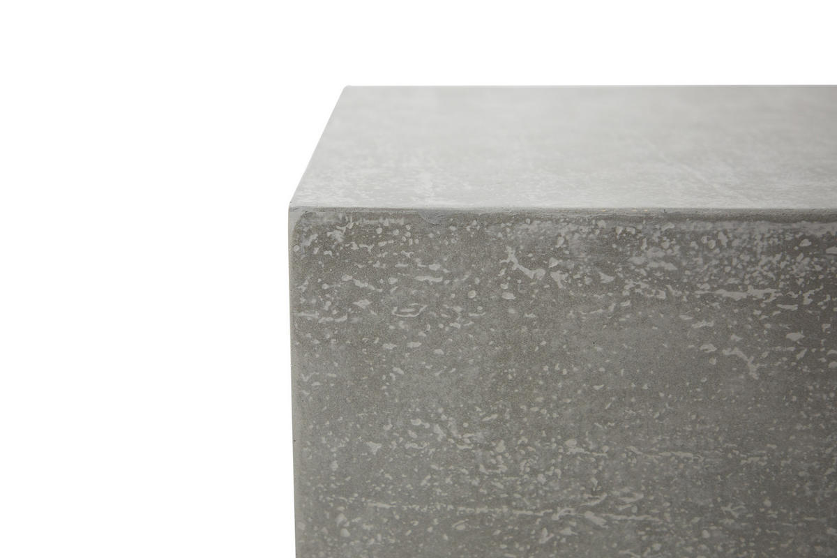 BEISTELLTISCH TEVERE aus GF-Beton, Wetterbeständig, 35x35x46 cm - Grau, Naturmaterialien (35/35/46cm) - Elementi