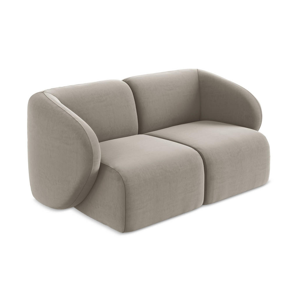 Thumbnail - Makamii 2-Sitzer-Sofa, Taupe, Textil, Holzwerkstoff, 174x75x94 cm, Hergestellt in Europa, Oeko-Tex®, Wohnzimmer, Sofas &...