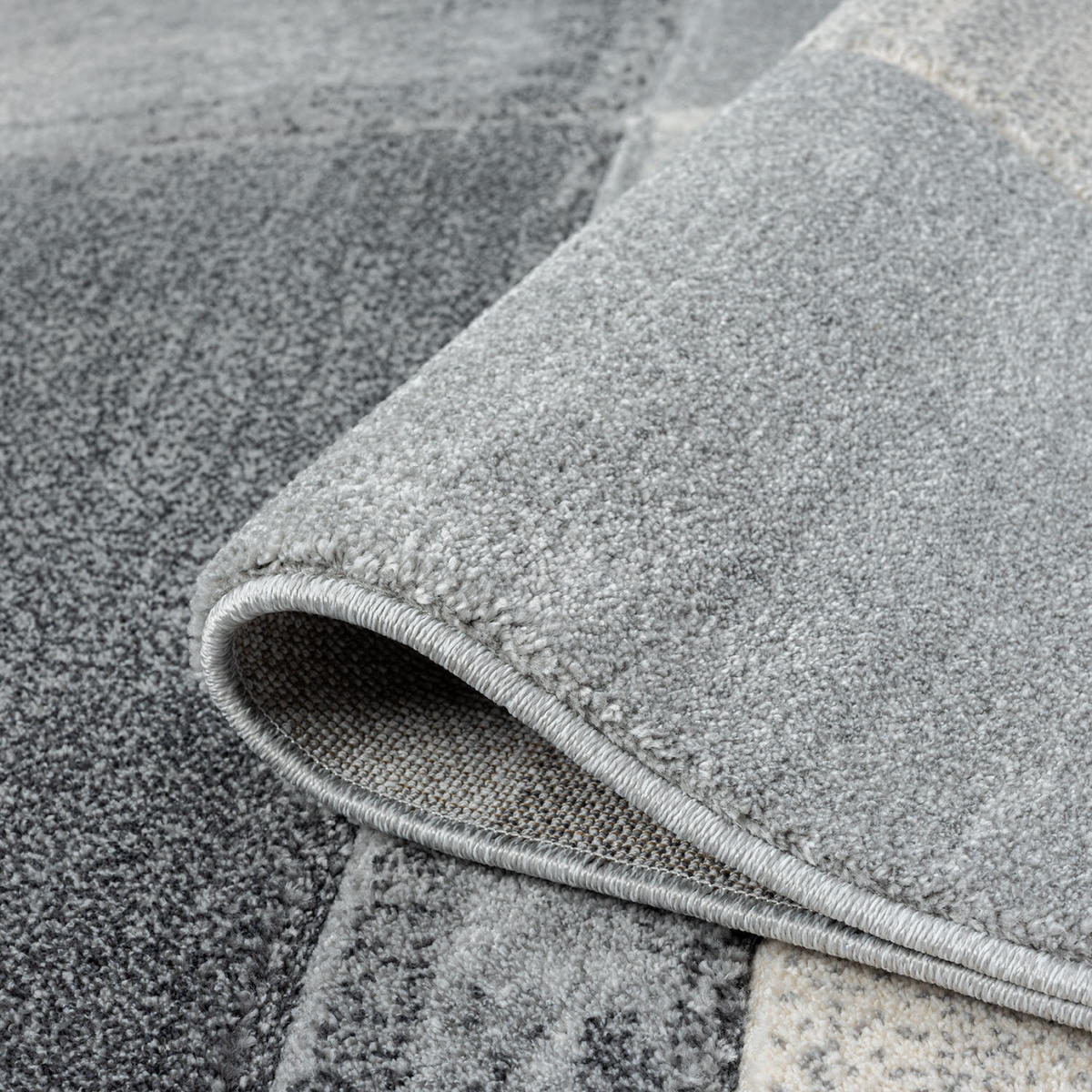 KURZFLOR-TEPPICH Bonito 9053 Grau 200x290 cm - Grau, Textil (200/290cm) - carpet city