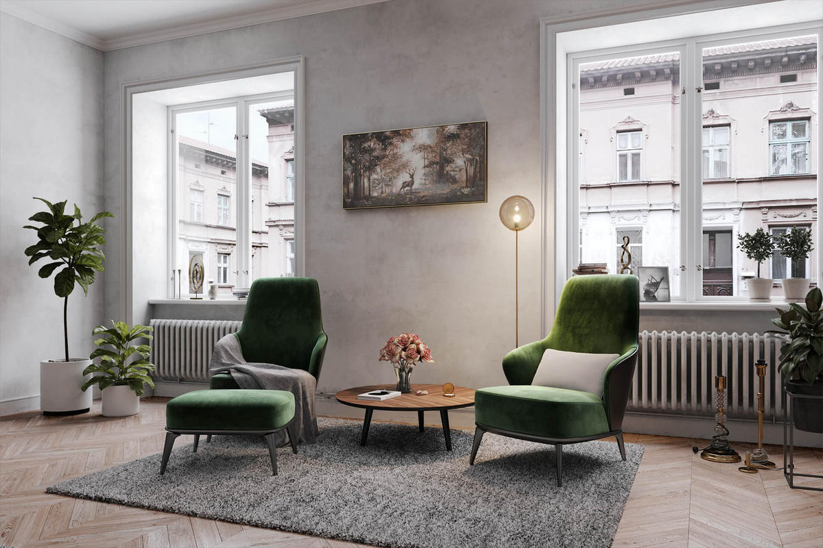 ÖLGEMÄLDE 120/60 cm - Goldfarben/Braun, Holz/Textil (120/60cm) - KUNSTLOFT