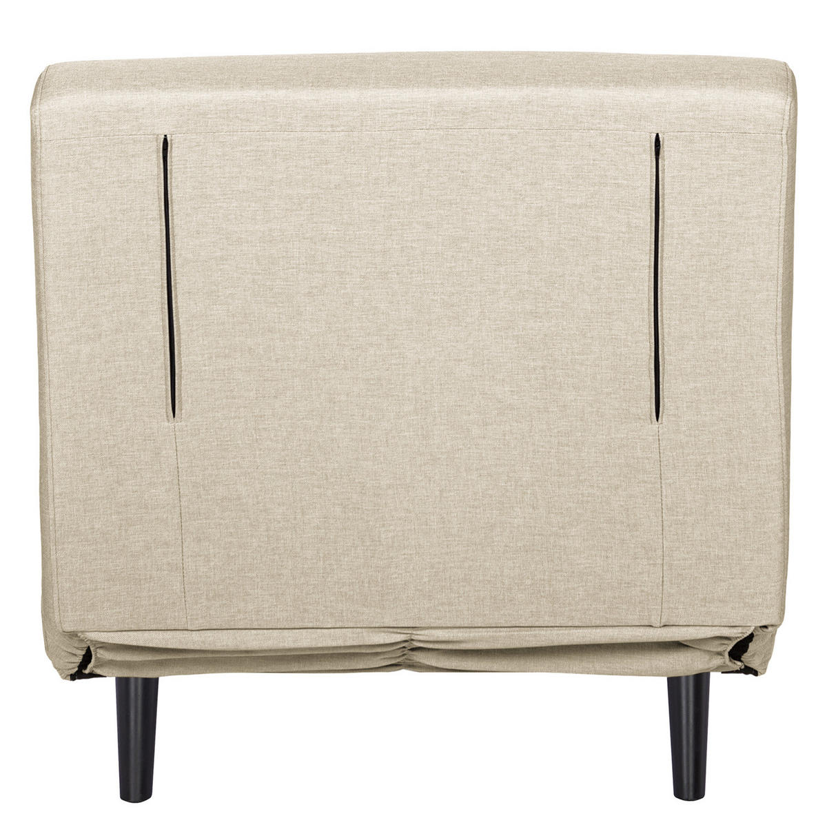 SCHLAFSESSEL - Textil / Teilmassivholz - Schwarz/Cappuccino, Holz/Buchenholz (77/81/90cm) - home24
