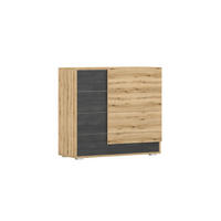 KOMMODE - Highboard Malezja - Eiche Artisan, Holzwerkstoff (100/90/40cm) - Möblo