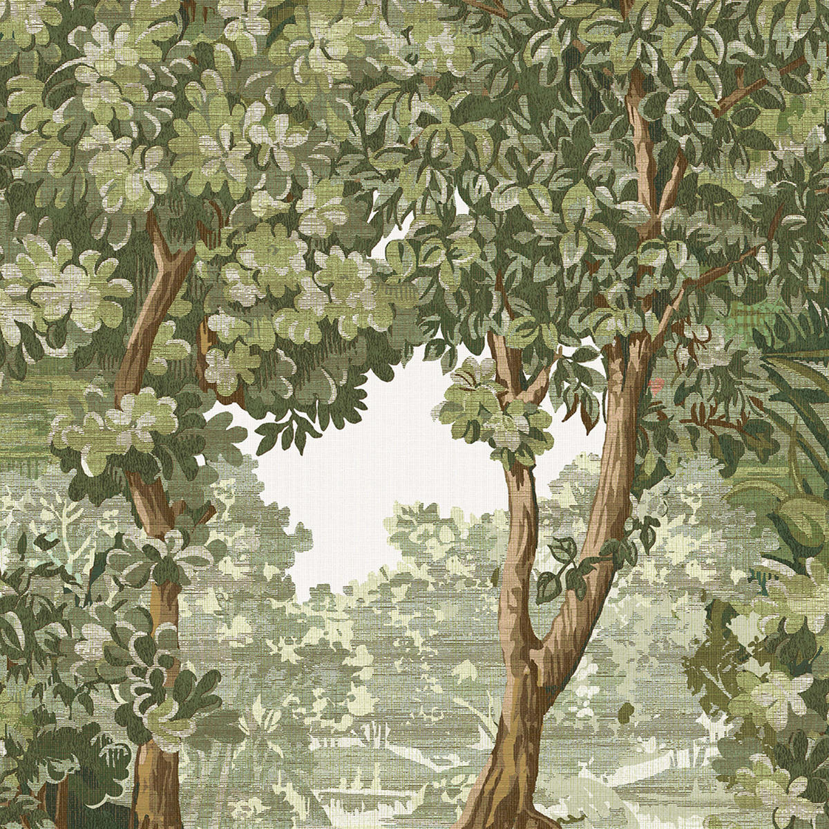 VLIESTAPETE Bodenham Spring Sage - Grün, Papier/Kunststoff (52/1000cm) - Graham & Brown