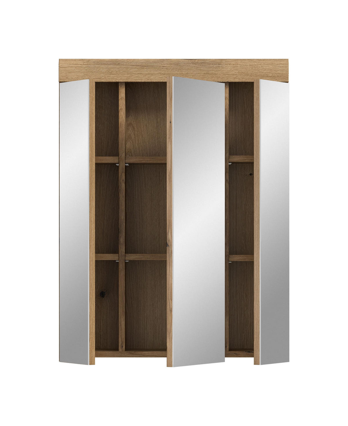 SPIEGELSCHRANK SCOUT (B/H/T: ca. 60/79/18 cm) in Evoak Oak Nachbildung/Spiegelglas - Eichefarben, Holz (60/79/18cm)