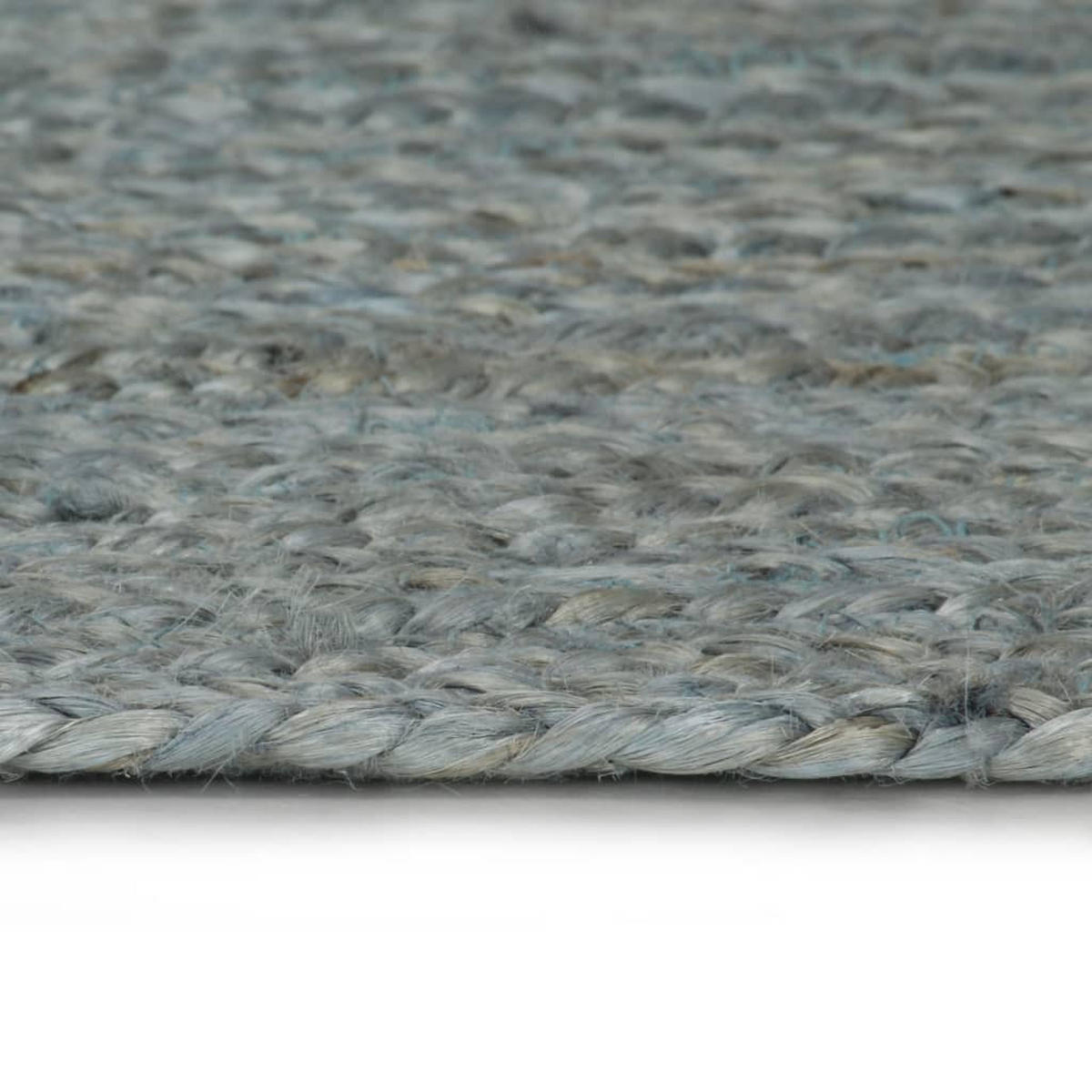 TEPPICH Handgefertigt Jute Rund 120 cm Olivgrün - Grün, Textil (120/120cm) - furnicato