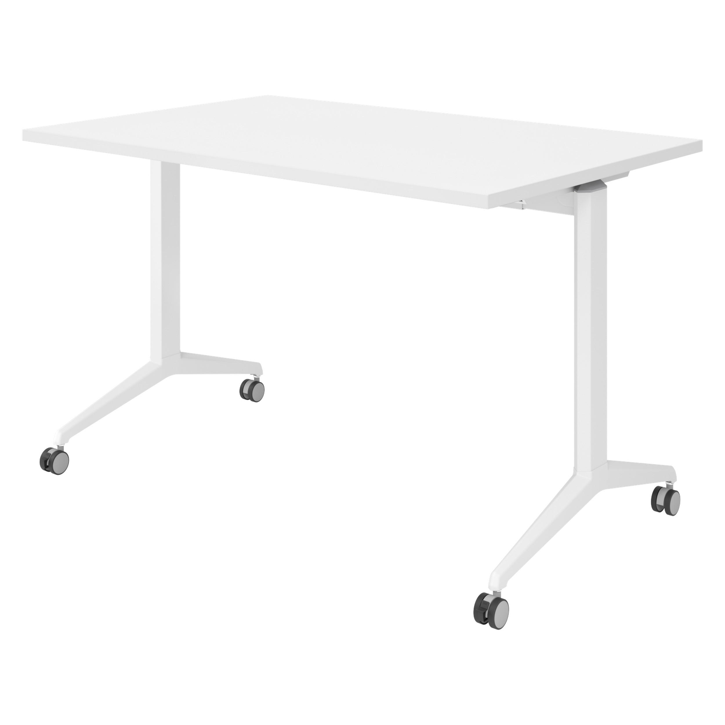bümö Seminartisch Weiß, Weiß 120x75x80 cm