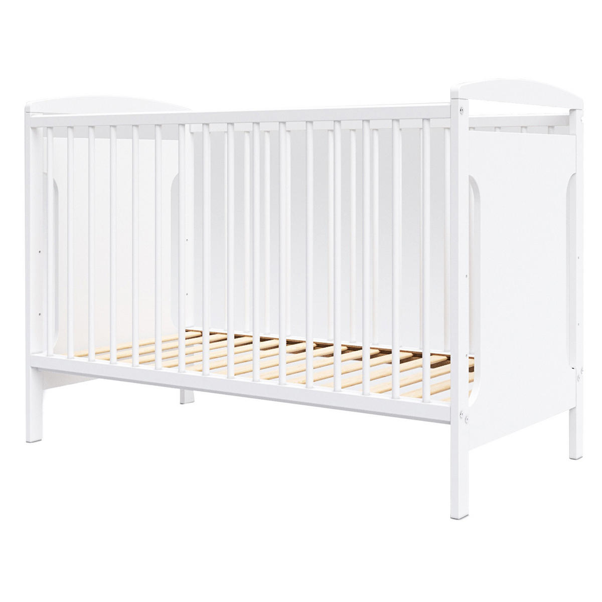 BABYBETT Elinor, Mitwachsendes, Weiß - Weiß, Holz (60/120cm) - Premiers Moments