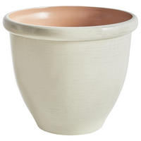BLUMENTOPF Beige Tesalia - Beige, Kunststoff (42cm) - Beliani