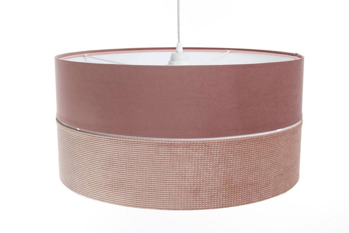 HÄNGELEUCHTE Rosa 50/25 cm - Pink/Weiß, Kunststoff (50/0.8/25cm) - ONZENO