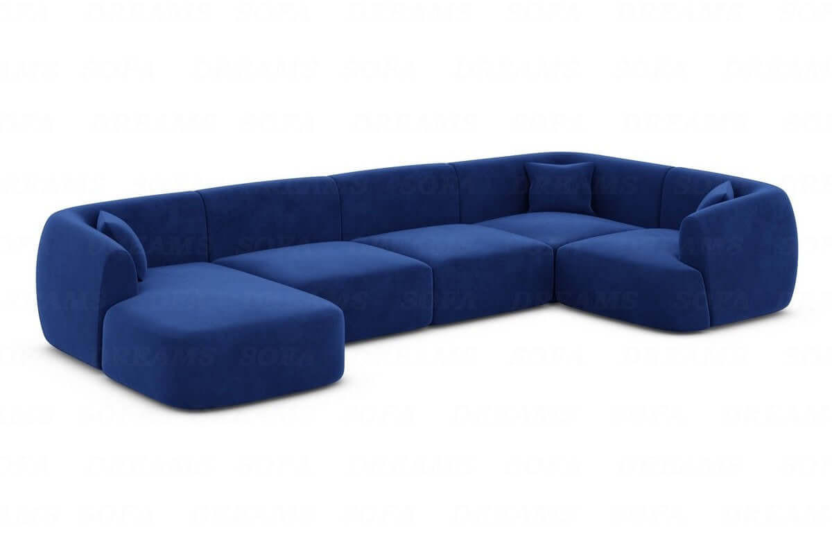 XXXLutz Wohnlandschaft Dunkelblau 325x78x177 cm