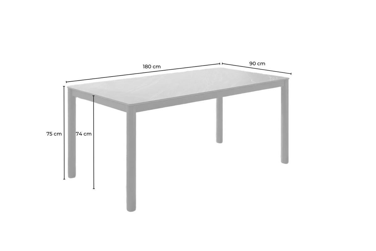 GARTEN-ESSGRUPPE AMUR 7ER SET Grau Flachgewebe, Keramik - Grau, Keramik - KAWOLA