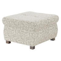 POLSTERHOCKER Orkan Klein - Sandfarben/Silberfarben, Holz/Textil (60/39/60cm) - MIRJAN24