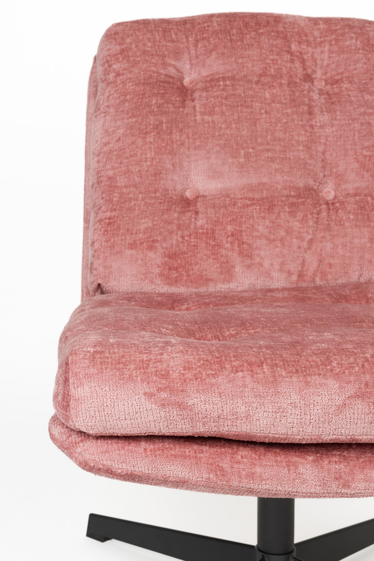 SESSEL Kai - Rosa - 75.5/72/69.5 cm - Pink, Textil (72/69.5/75.5cm)