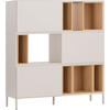 HIGHBOARD INTO - Eichefarben/Beige, Holzwerkstoff (43.5/135/121cm) - Vox Möbel