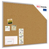 PINNWAND mit grauem Naturholzrahmen 100x80cm - Grau, Holz (100/80/1.5cm) - ALLboards