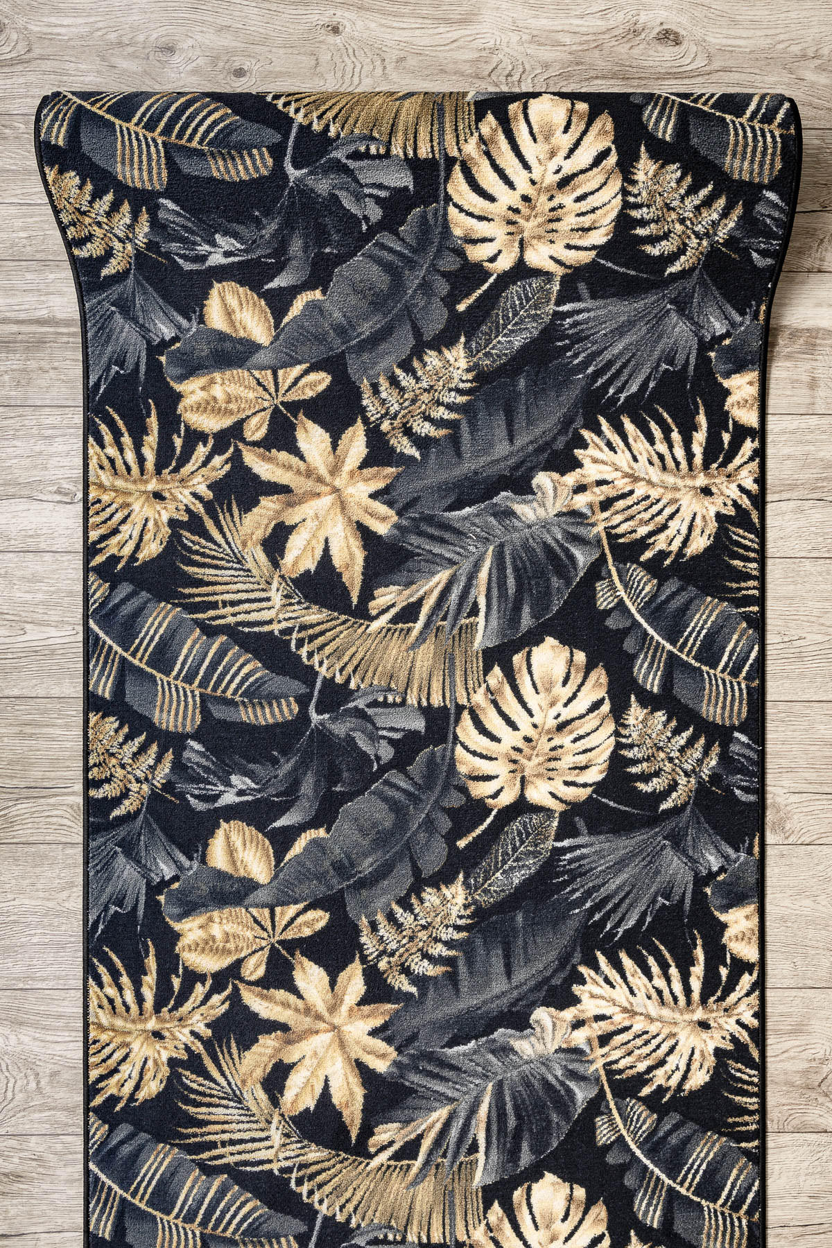LÄUFER Antirutsch MONSTERA 80/470 cm - Goldfarben, Textil (80/470cm) - rugsX