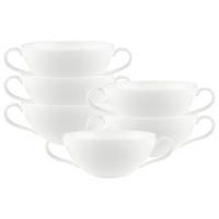 SUPPENTASSEN Anmut weiß 250 ml 6er Set - Weiß, Keramik (0.25L) - Villeroy & Boch