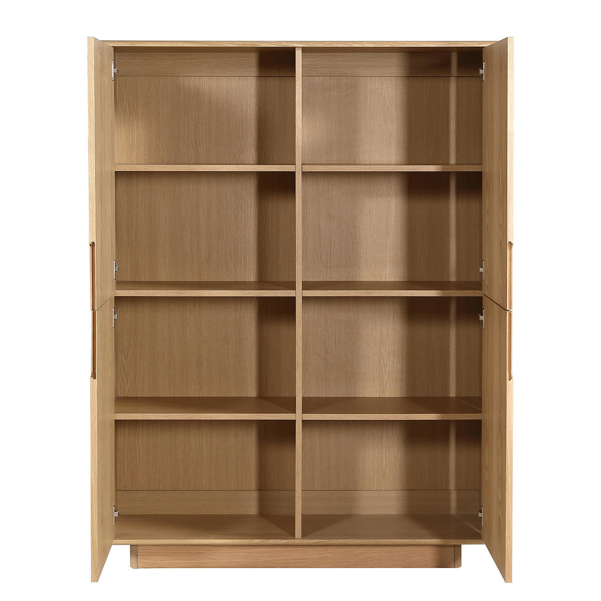 HIGHBOARD - Eiche teilmassiv - Eiche - Braun, Eichenholz/Holz (110/150/40cm) - home24